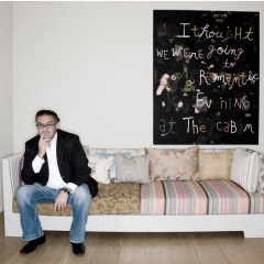 Rabih Hage in his gallery